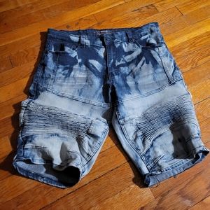 Vtg Denim & Rivets Acid washed Men's Size 36 Distressed Denim Shorts